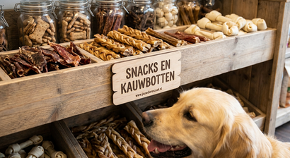 Snacks en kauw botten voor de hond