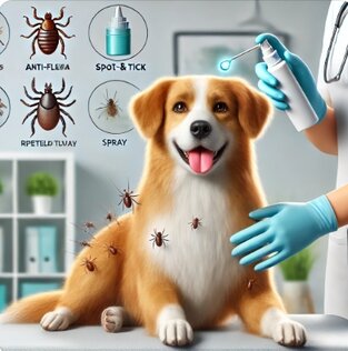 Vlooien/Teken Bestrijding bij de hond