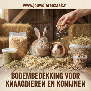 Bodembedekking voor knaagdieren en konijnen