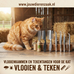 Vlooienkammen en Tekentangen voor de kat