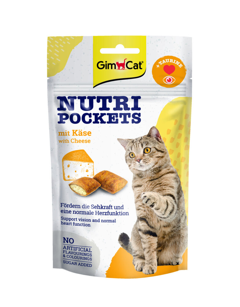 GimCat Nutri Pockets Kaas &amp; Taurine 60 gr