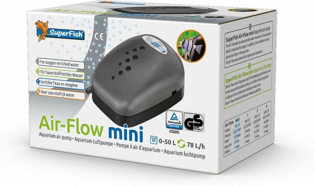 Superfish Air Flow Mini  Aquariumpomp  Beluchting  