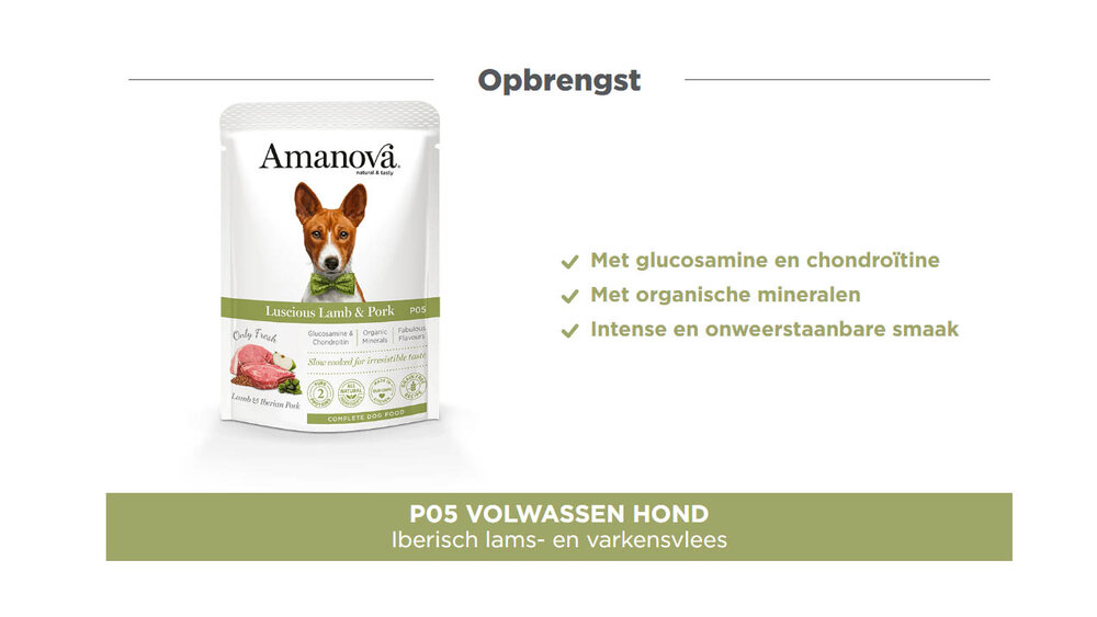 Amanova Adult Luscious Lamb &amp; Pork 300 gram Graanvrij natvoer