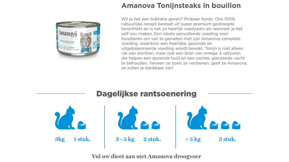 Amanova 07 Tuna Fillets 70 gram