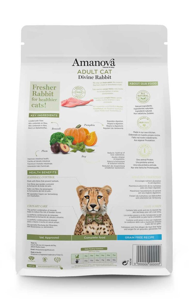 Amanova Adult Divine Rabbit 6 kg Graanvrij