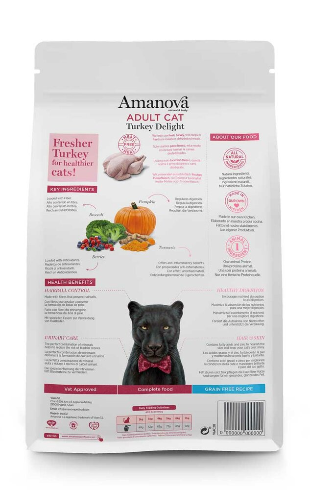 Amanova Adult Turkey Delight 6 kg Graanvrij