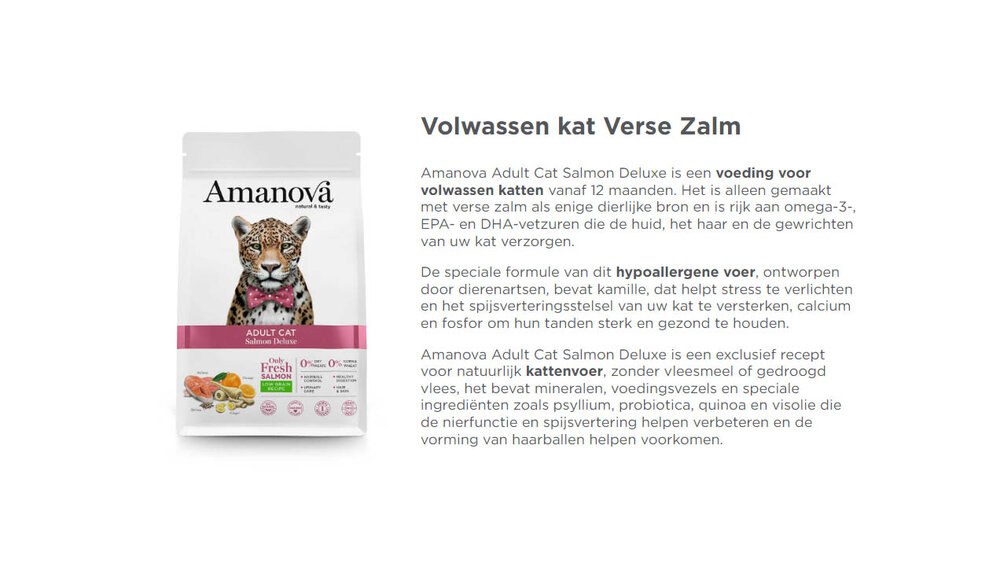 Amanova Adult Salmon Deluxe 6 kg