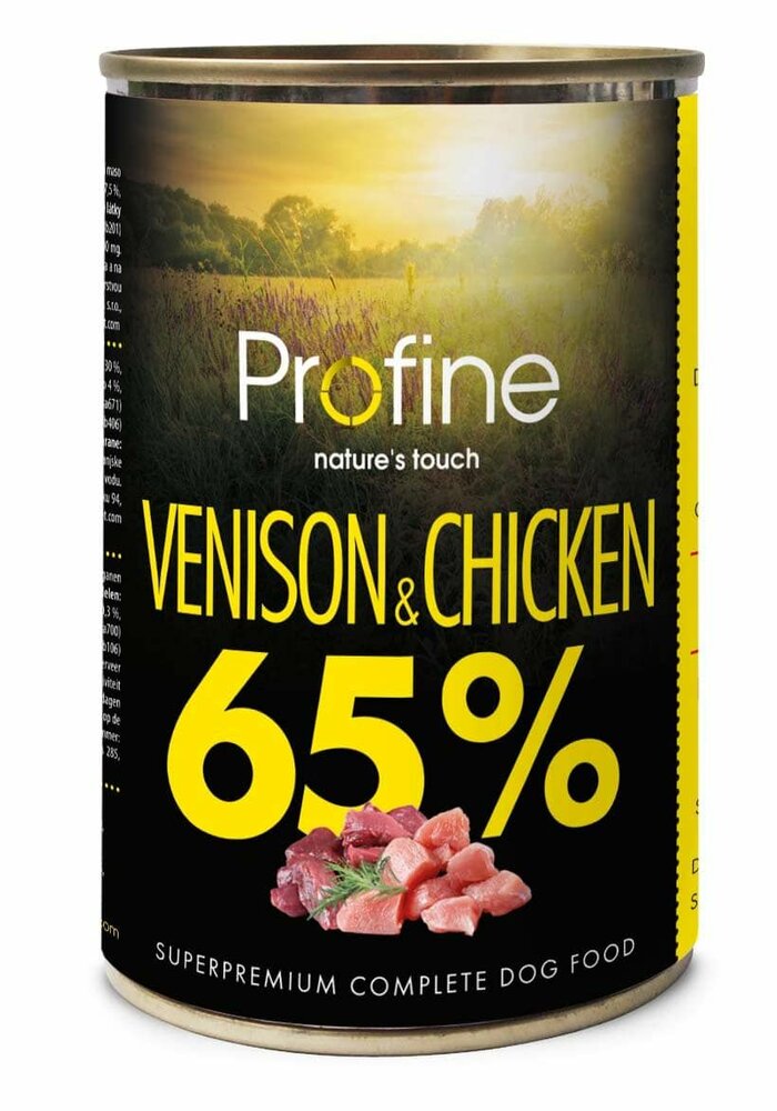 Profine Pure Meat, Wild/Kip 400 gr blikvoer voor honden