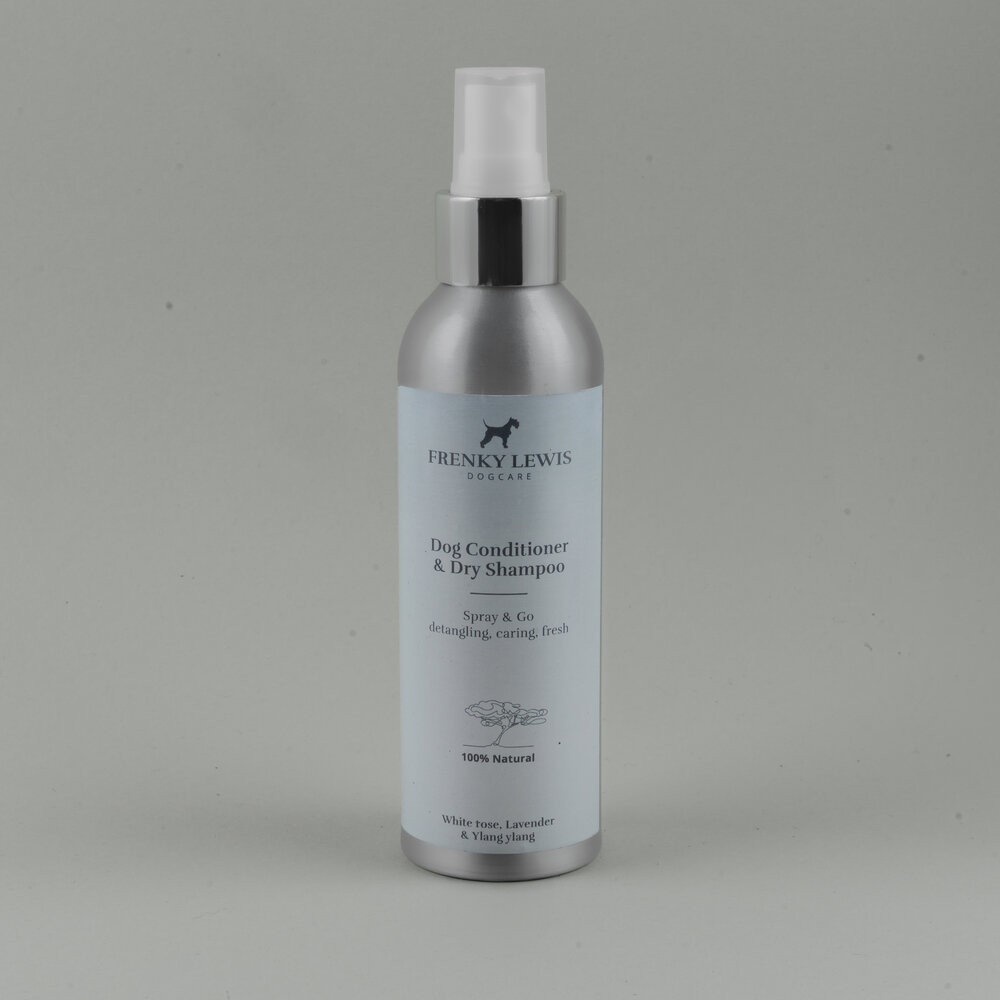 Frenky Lewis Natuurlijke droogshampoo &amp; conditioner spray 150ml Witte roos, Lavendel, Ylang Ylang 