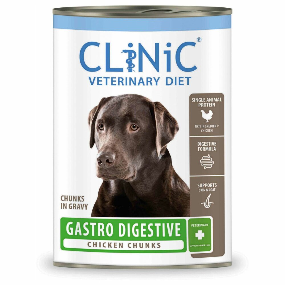 Clinic Vd Dog Gastro Digestive Chunks - Hondendieetvoer - Kip 415 g