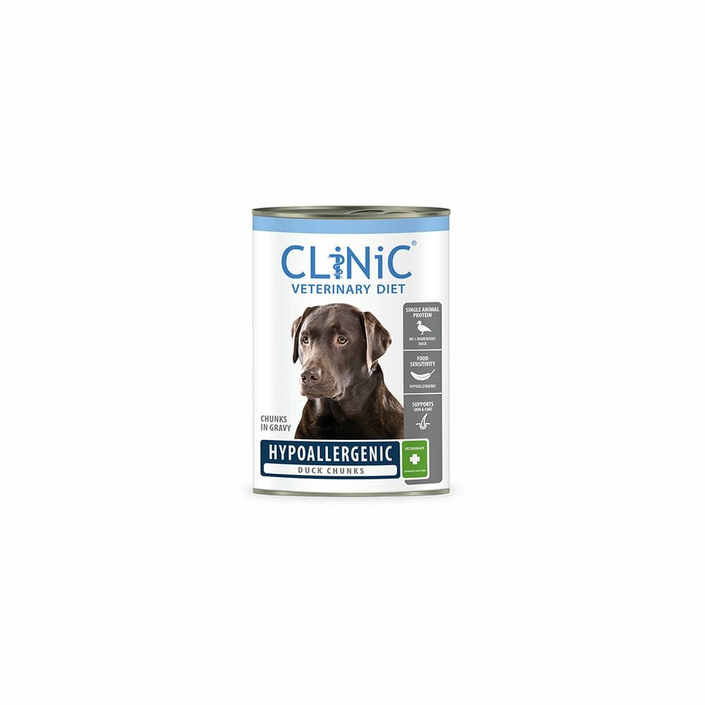 Clinic Vd Dog Hypoallergenic- Hondendieetvoer - Duck/eend 415 g