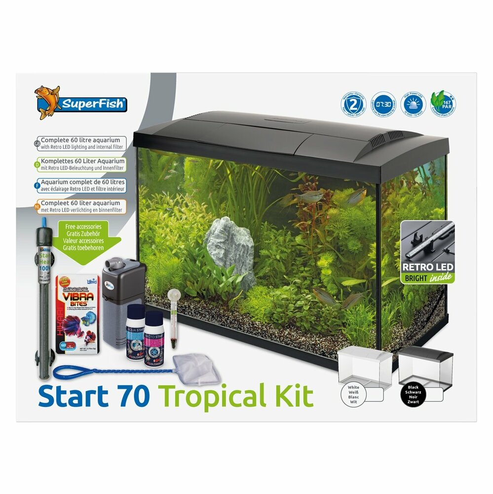SuperFish Start 70 Tropical Kit Zwart