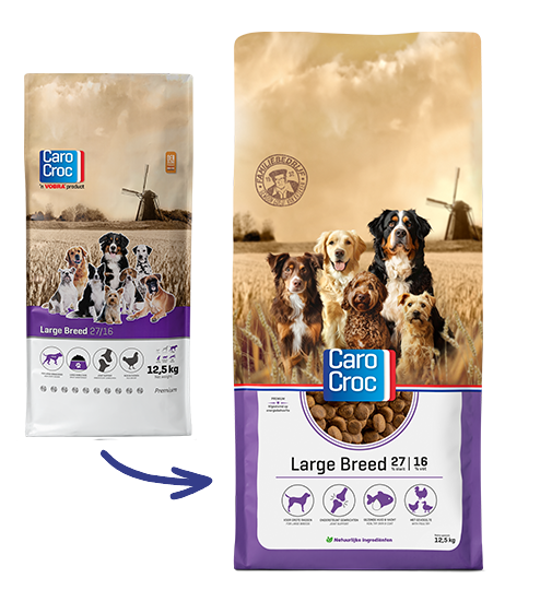 Caro Croc Large Breed 12.5kg hondenvoer