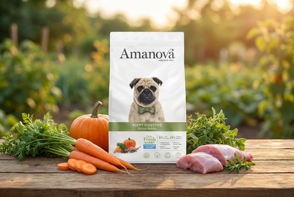 Amanova Puppy Digestive Divine Rabbit 7 kg Graanvrij