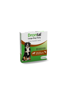 Drontal Dog Tasty Large 2 Tabletten &ndash; Ontwormingsmiddel voor Grote Honden