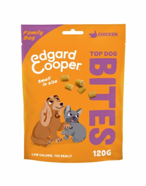 Edgard &amp; Cooper Bite Adult S Chicken 120g | Graanvrije hondensnack