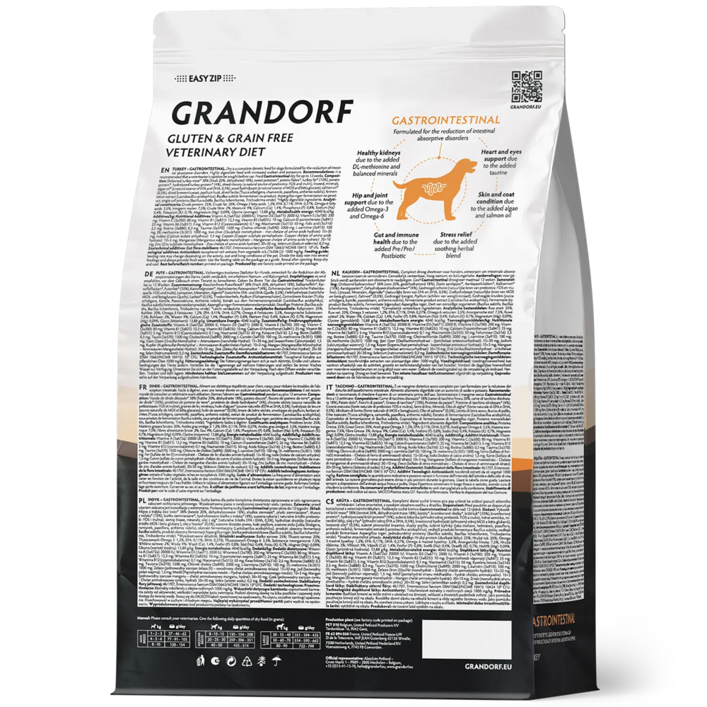 Grandorf GV-Dog Gastrointestinal 3 kg | Dieetvoer hond