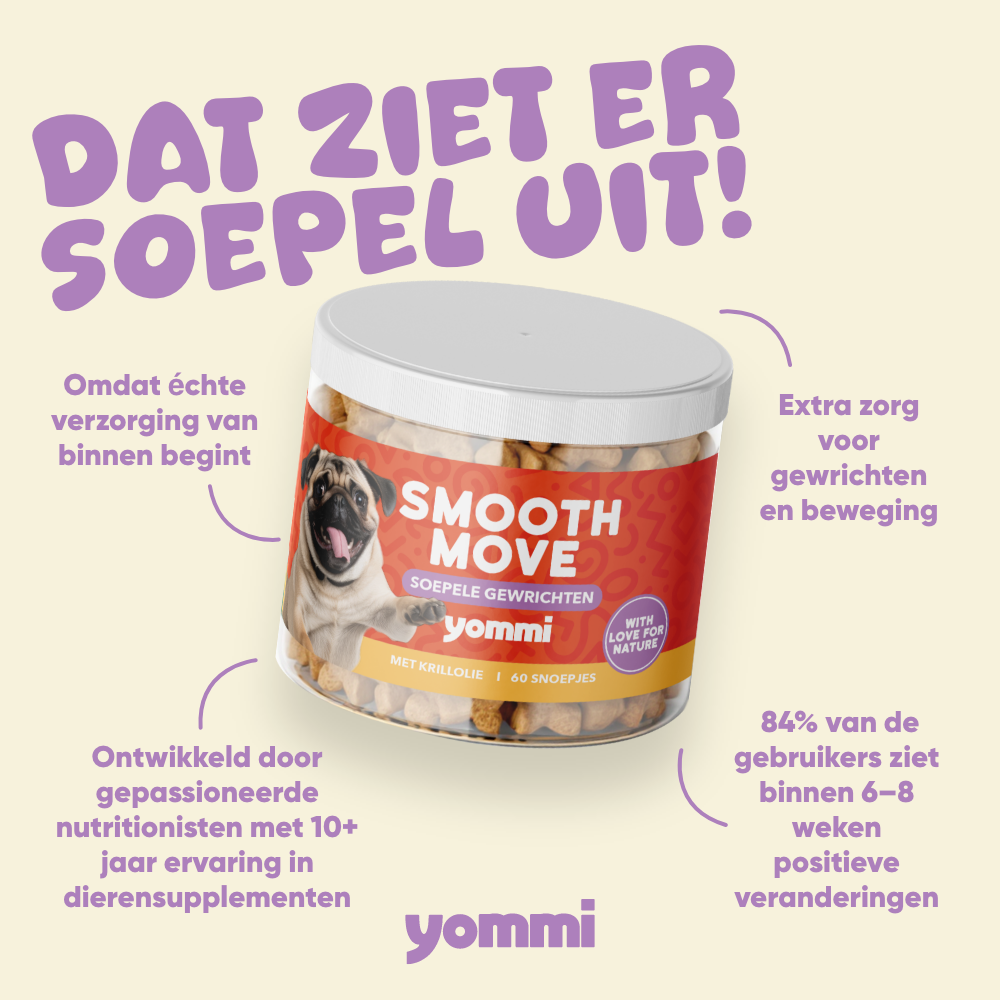 Yommi Smooth Move | Gewrichtssupplement voor honden