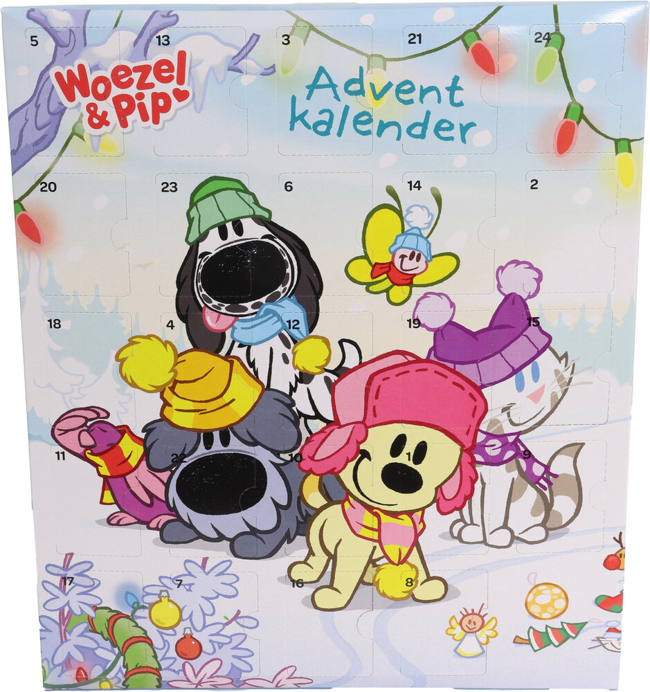 Woezel &amp; Pip Adventskalender Hond 192 g | 24 snacks