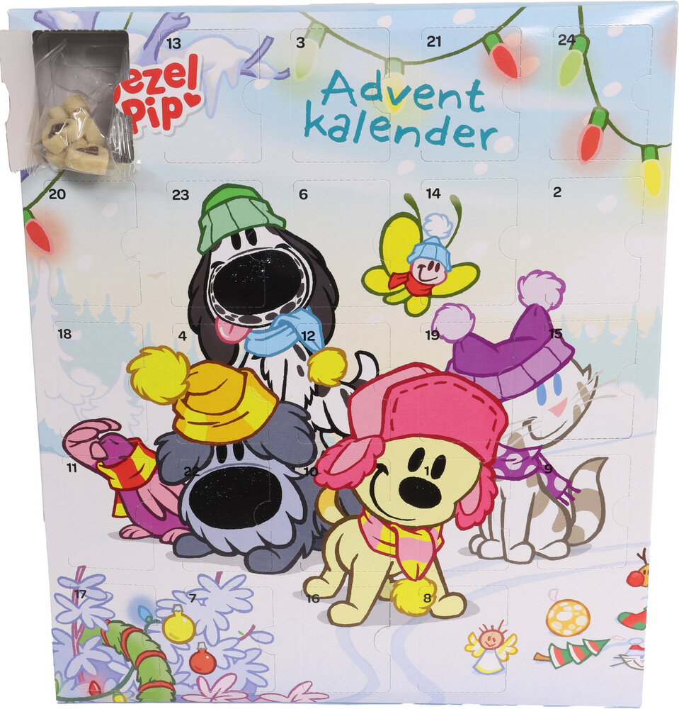 Woezel &amp; Pip Adventskalender Hond 192 g | 24 snacks
