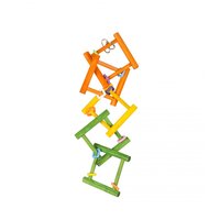 Duvo Kleurrijke houten Vogelladder