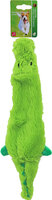 Boon hondenspeelgoed krokodil plat pluche groen, 35 cm
