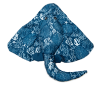 Jack and Vanilla Revive Toy Rog Blauw  31x27 cm