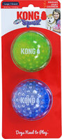 Kong hond Squeezz geodz assorti, large pak a 2 stuks