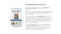 Amanova Sterilised Cat Delicious Lamb 4 kg Graanvrij