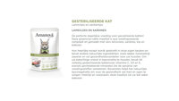 Amanova kattenvoer pouch Sterilised Lamb &amp; sardines P13 graanvrij