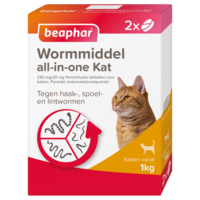 Beaphar Wormmiddel All In One Kat 2 tab.