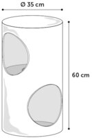 Krabton Greta S 35x35x60 cm