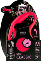 Flexi Rollijn Classic Cord M 5 Meter Rood