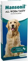 Bayer Mansonil All Worm tasty 150 / 144 /50mg Hond ontwormingstabletten 6 stuks