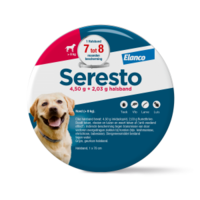Seresto halsband 70cm voor hond vanaf 8kg tegen vlooien, teken, luizen 