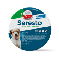 Seresto halsband 38 cm voor hond tot 8kg tegen vlooien, teken, luizen 