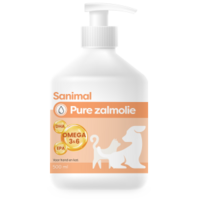 Sanimal Pure Zalmolie 500 ml &ndash; Omega 3 Supplement voor Hond &amp; Kat