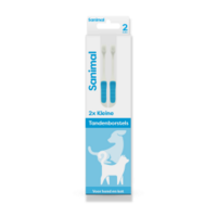 Sanimal Kleine Tandenborstel 2 Stuks &ndash; Gebitsverzorging Hond &amp; Kat