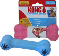KONG Puppy Goodie Bone Blauw of Roze | Vulbaar puppy kauwspeelgoed