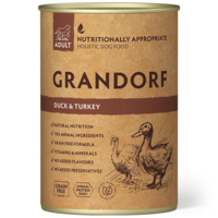 Grandorf GD-Dog Eend &amp; Kalkoen 6x400g | Natvoer hond
