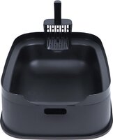 Rotho Kattentoilet Biala Anthracite | Gesloten kattenbak