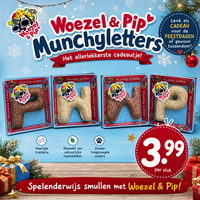 Woezel &amp; Pip Sinterklaas Munchy Letters | Kauwsnack hond