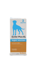 No Worm Exitel Plus XL 2 tabletten vanaf 17,5 kg