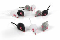 Beeztees pluche speelmuisjes 9 st