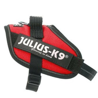 Beeztees Julius K9 IDC Powertuig Baby/Mini Rood