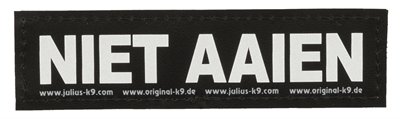 Beeztees Julius K9 Tekstlabel &quot;Niet Aaien&quot;