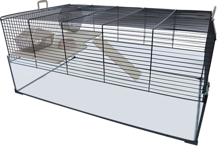 Interzoo Hamster/Gerbilkooi Vision 78 Zwart