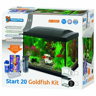 SuperFish Start 20 Goldfish Kit Zwart