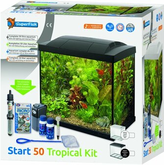 SuperFish Start 50 Tropical Kit Zwart