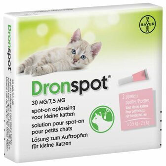 Dronspot Spot-On Kat 0,5-2,5kg anit-wormenmiddel 2pip
